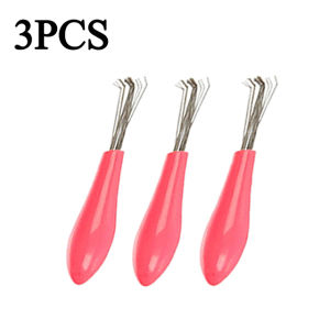 3PCS Comb Hair Brush Cleaner Plastic Handle Brush Remover Embedded Comb Hair Brush Cleaning Tools Household Cleaning Accessories
