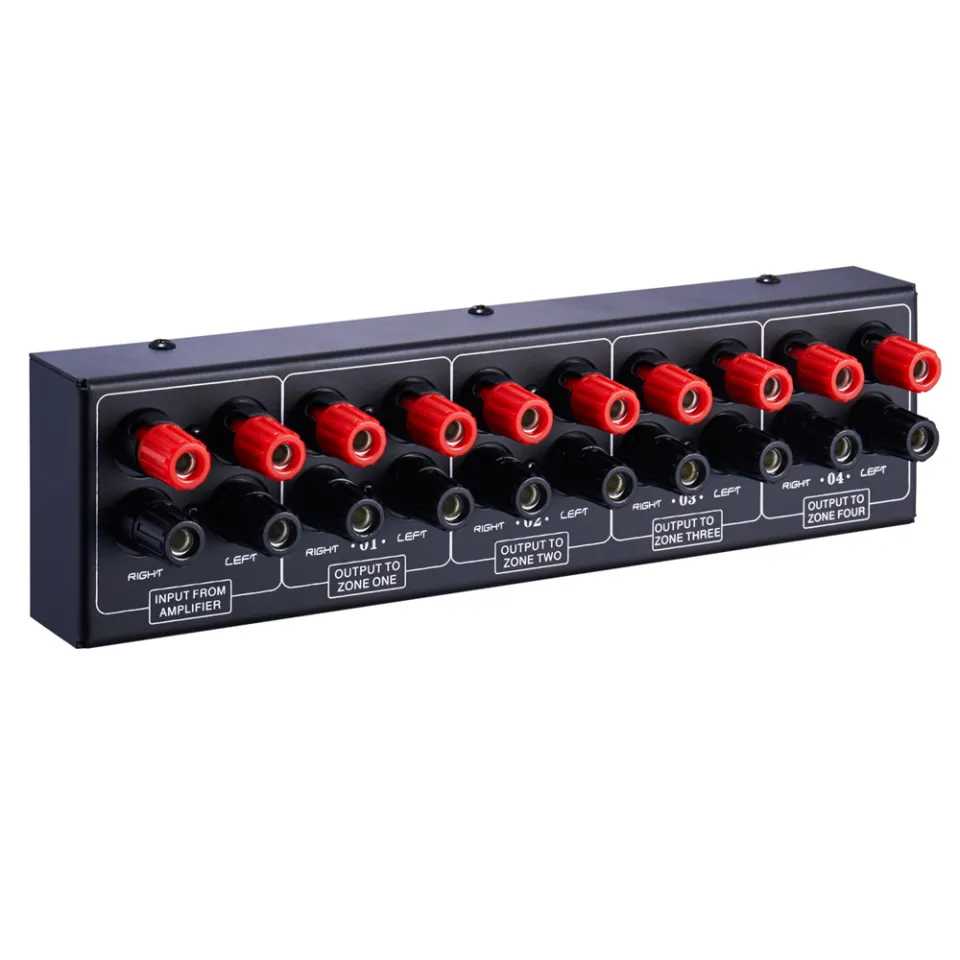 Input Output Power Amplifier And Audio Zone Audio Source Signal  Distribution Board Single Audio Input 300w Per Channel