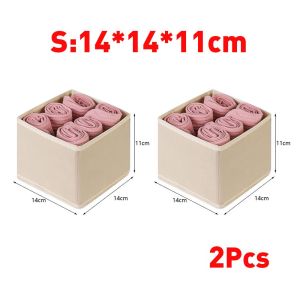 17 MILE Folding Drawer Clothes Storage Organizer Storage Box for Baby Clothes Fabric Closet Organizer Household  Foldable Sock Underwear Drawer  Organizer
