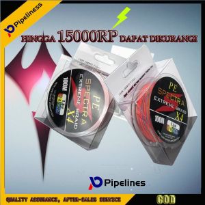 Pipeiness Dây Câu Cá PE Dây PE Bện 100M Dây Câu Đa Sợi Siêu Chắc Dây Câu Cá Hồi 10LB-80LB