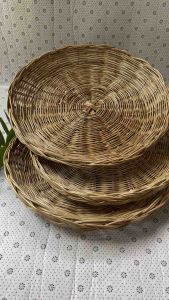 กระจาดงานหวาย ขนาดกว้าง 17.5 นิ้ว