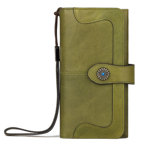 HUMERPAUL Genuine Leather Womens Wallets Long Ladies Zipper Wallet Clutch Bag Design Red Purse Fashion For Phone BP921