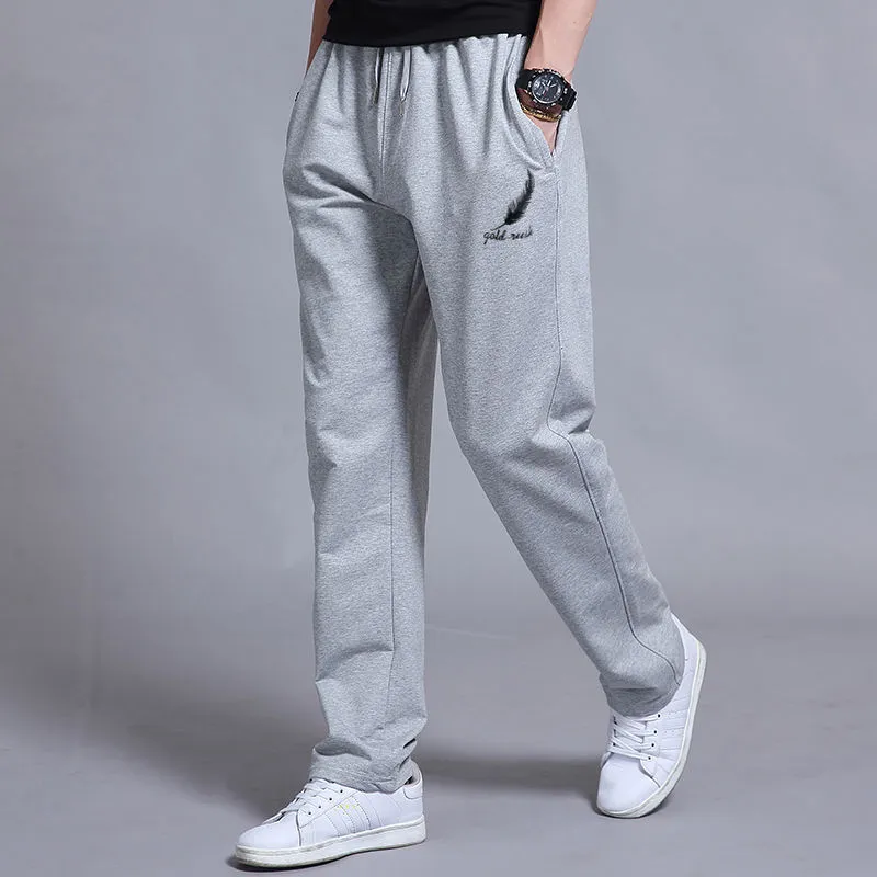 Men s Running Pants Straight Loose Fit Jogger Gym Activity Pants