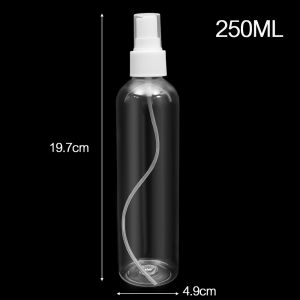 【88HomeStore】5/10/20/30/50 /60/80/120/150/200/250mlTravel Transparent Refillable Bottles Clear Plastic Small Sprayer Bottle