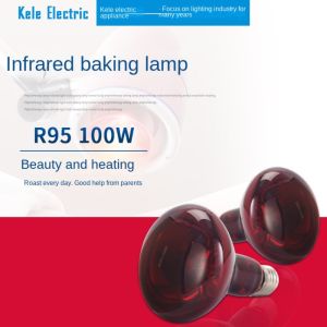 X ADORNMENT 1pc Có thể điều chỉnh Bóng đèn trị liệu sưởi hồng ngoại 100W R95 Bóng đèn vật lý trị liệu 2023 Giảm đau Bóng đèn hồng ngoại Chăm sóc cơ thể