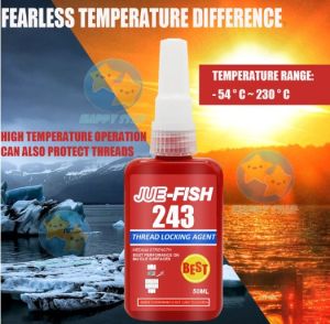 LOCTITE Threadlocker Adhesive 222 242 243 262 263 271 272 277 290 545 638 680 50ml Locttlf GLUE GAM METAL BESI LOOSE SCREW NUT NUTS metal forming glue Good heat resistance good adhesion gam pelekat super melekit
