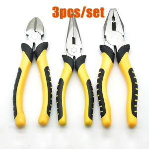 4 pcs Tang Circlip tang snap ring set 7 Inch Set Tang Circlip Bengkok / Tang Penjepit Bengkok 7" Set Cincin Snap Perkakas-Tang Circlip Pliers set