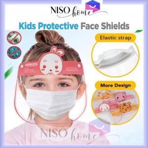 Ready Stock Transparent Face Shield For Kids Eye Protection for Students at School Academy Face Shield Included Glasses Frames