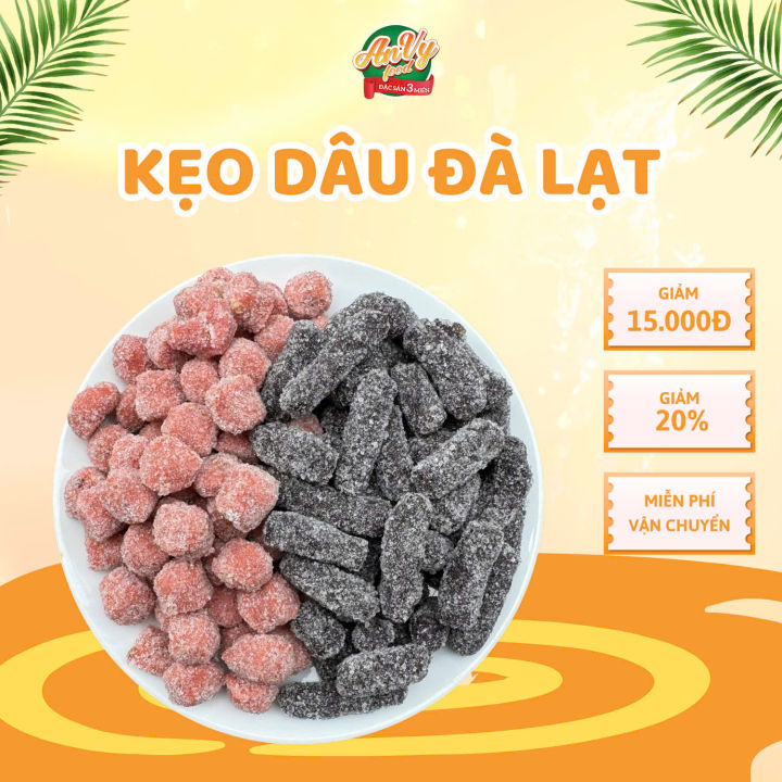 500gr Kẹo Dâu Tây mix Kẹo Dâu Tằm - Đặc Sản Đà Lạt | Lazada.vn