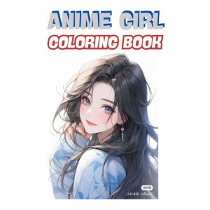 Buku Mewarnai Tema Anime Coloring Book Cute Aesthetic Sketsa Menggambar Anak SD Remaja Kertas Tebal