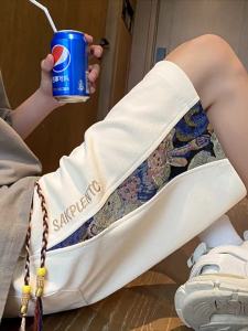 New Chinese Style Casual Shorts for Men Summer New Trendy Heavyweight National Style Large Size Loose Five-Point Pants