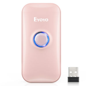Eyoyo Mini 1D Bluetooth Barcode Scanner 3-in-1 Bluetooth & USB Wired & 2.4 Wireless Bar Code Reader Portable Image Scanning Work with Windows Mac Android iOS Phones Tablets or Computers