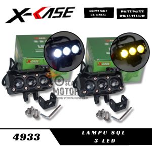 Lampu Tembak Laser Foglamp SQL 3Mata Mata Q5 motor mobil Non Kipas UNIVERSAL Superbright Hi Low Waterproff