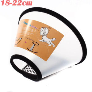 CLARON Chống liếm Chống cắn Sức khỏe chó mèo Vỏ bảo vệ Cổ áo bảo vệ vật nuôi Cổ áo thời Elizabeth Phục hồi hình nón cổ