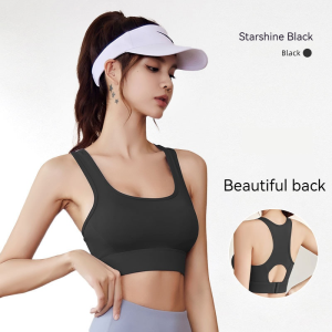 Sport Bra Push-Up Atasan Untuk Olahraga Yoga Gym Fitness Aerobik Zumba Kancing Belakang Wanita