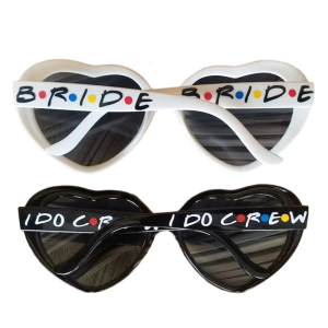Bride Sunglasses Heart Shape Party Glasses for Bridals Shower Bachelorette Party Bride Sunglasses Bride to Be Glasses