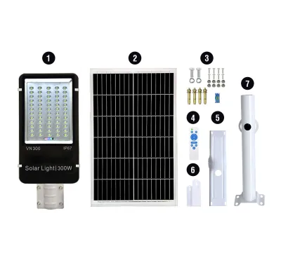 Đèn đường năng lượng mặt trời 150w 300w 500w 900w 1000w 1200w chống nước ip67