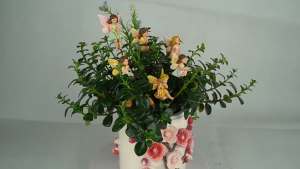 6Pcs Flower Fairies vườn nhựa Tượng Thủ Công Ngoài Trời Nhựa Trang Trí Cho Cảnh Quan Máy Tính Để Bàn