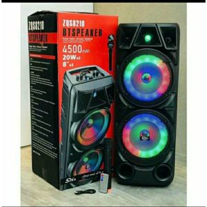 🔥HIGH QUALITY ZQS 8210 BTS SPEAKER 4500mAh 8” x 2