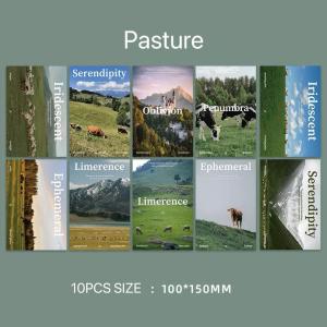 10pcs Retro Poster Card Set DIY Card Wall Decor Photo Paper Props Gift Supplies