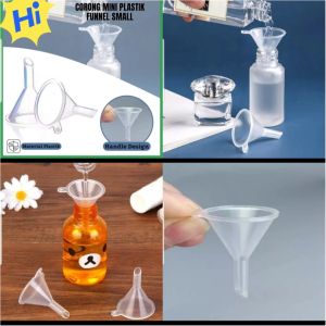 5 pcs - Mini corong plastik transparant untuk refill funnel small Parfume Oil Botol Semprot corong mini serbaguna MYX Store