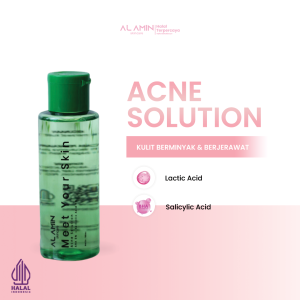 Alamin Skincare Acne Solution Toner Kulit Berjerawat Aktif Beruntus Komedo Membantu Menenangkan Kemerahan Penyembuhan Jerawat Melembabkan & Menghidrasi BPOMMeet