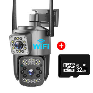 【Local shipping】V380 Pro CCTV camera WIFI wireless outdoor IP security camera 4K 8MP color night vision viewing two-way call CAMERA