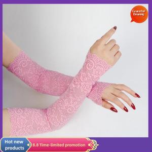 Graceful Summer Sun Protection Gloves Ice Lace Sleeves Driving Uv Blocking Arm Sleeves