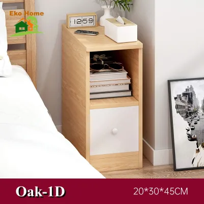 Modern 2-Drawer Nightstand End Table with Storage Assembled Bedside Furniture for Bedroom Living Room