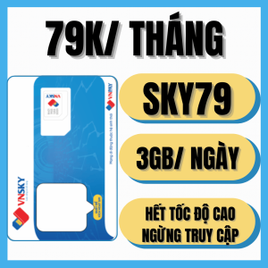 Sim 4G 5G Mobifone SKY79 Truy Cập Data Tốc Độ Cao 3GB/Ngày Không Giới Hạn Khu Vực Tặng Miễn Phí Tháng Đầu | FREESHIP - CHƯA KÍCH HOẠT