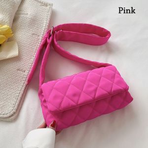 WCYC Winter Warm Winter Cotton Padded Large Capacity Underarm Bag Shoulder Bags Quilted Tote Puffy Handbags
