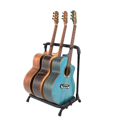 PLAYOU 3/5 /7 Head Guitar Holder Stable Multiple Folding Display Universal Guitar Stand Bass Holder Bakelite Stand