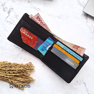 Dompet Pria Kulit Sapi Furing Slim Leather Wallet Premium