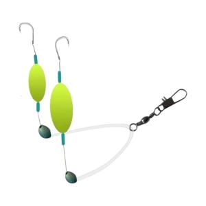 Double Hook Reverse Bottom Rigs Double Hook Fishing Float Swimming Baits for Freshwater and Saltwater Easy to Use