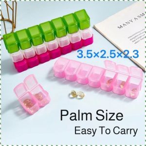 Organizer Sealed Against Dust Pill Box Lightweight and Compact Convenient to Carry Around Light Luxury