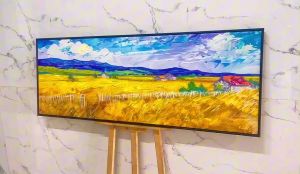 Tranh Thảo Nguyên Đồng Lúa Tranh Canvas Tranh Tráng Gương Tranh Trang Trí Không Gian Sống