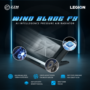 Lenovo Legion F9 Cooling Pad 13-18" 120mm Fan RGB AI Cooling USB Hub ZZM Trading