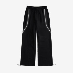 Noisome Sweatpants Reflective Baggy - Basic - Hitam