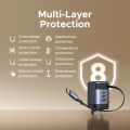 UGREEN 100W GaN Retractable Cable Charger 2xType-C 1xUSB-A for for iPhone 17 16 Pro Max iPhone 17 Pro iPhone 17 Air iPhone 17 Samsung Glaxy S26 S25 Ultra Super Fast Charging 2.0 Model:65587. 