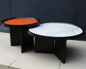 Modern Round Wood Coffee Table /  Contemporary Side Table - FRM2165