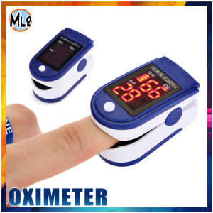 Portable Finger Pulse Oximeter LED Display Digital Finger Oximeter (Blue)