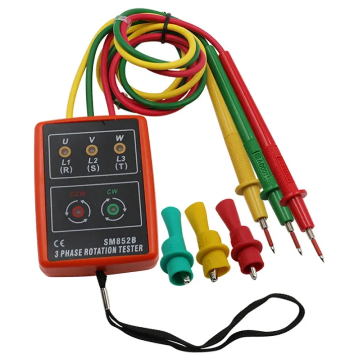- Three Phase Rotation Indicator Meter Phase Sequence Tester LED Buzzer ...