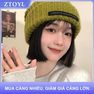【ZTOYL】 Màu Rắn Mũ Mùa Thu Mùa Đông Mũ Ấm Cho Phụ Nữ Cô Gái Đơn Giản Ngoài Trời Ấm Mũ Thời Trang Đa Năng Hàng Ngày Giản Dị Mũ Quà Tặng