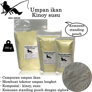 Kinoy Susu Kristal Murni Pengeras Umpan Jitu Pancing Kolam & laut SP (250gr)