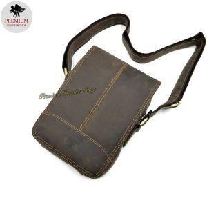 M Size Full Cow Leather Sling Bag Men Shoulder Bag CrossBody Messenger Bag Beg Sandang Lelaki Kulit Lembu