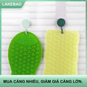 【LAKEBAO】 6PCS mới đầy màu sắc cá khuôn mẫu bong bóng miếng bọt biển dishcloth không dính nhà bếp món ăn khăn hộ gia đình làm sạch miếng bọt biển.