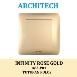 ARCHITECH INFINITY A63-P01 GOLD Sakelar - Saklar Tutupan Polos