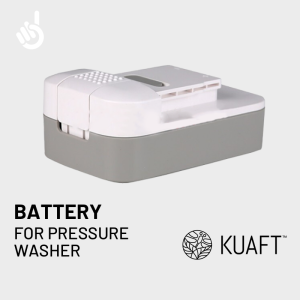 Kuaft Cordless High Pressure Washer 2.2Mpa 180L/h IPX7 Waterproof Portable Car Home Cleaner w/ 0-40° Adjustable Nozzle & Long Battery