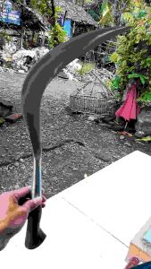 Arit Sodur Madura: Bahan Baja Super Halus Tajam & Gagang Kayu Sonokeling