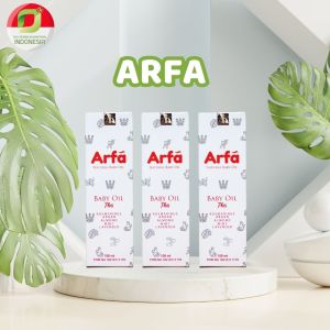 Arfa Natural Baby Oil Plus - Minyak Telon Aloe Vera & Lemongrass untuk Kulit Sensitif Bayi 3 Box